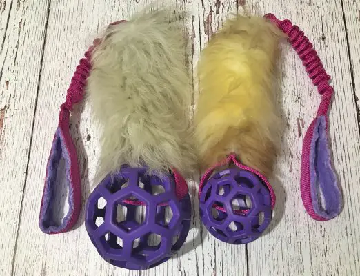 Birka szőrös húzogatós játék HOL-EE ROLLER labdával