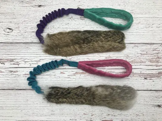 Nyúl szőrös húzogatós játék