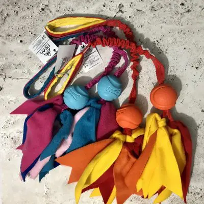 Poláros húzogatós játék Chuckit! labdával