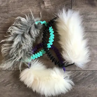 Valódi birkás kör alakú húzogatós játék