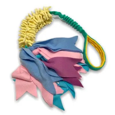 Zseníliás húzogatós játék polár csíkokkal