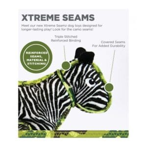 Outward Hound Xtreme Seamz (sípoló) Zebra - Image 3