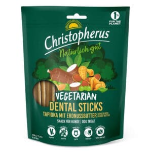 Christopherus vegetáriánus dental stick – ​​tápióka mogyoróvajjal