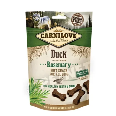 Carnilove Dog Jutalomfalat Semi Moist Duck&rosemary - Kacsa rozmaringgal